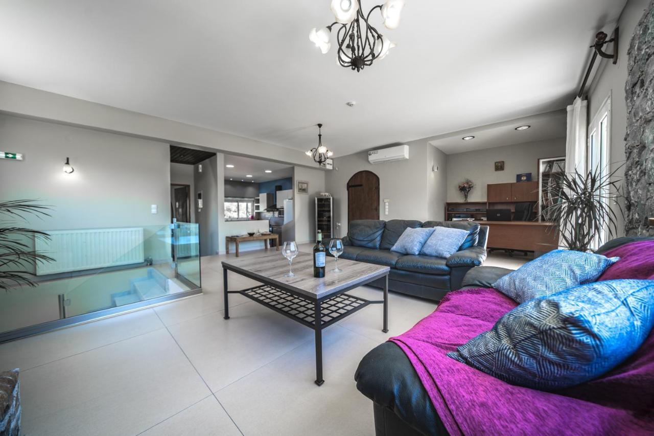 Petronila Luxury Villa With Heated Private Pool Kíssamos Exteriér fotografie