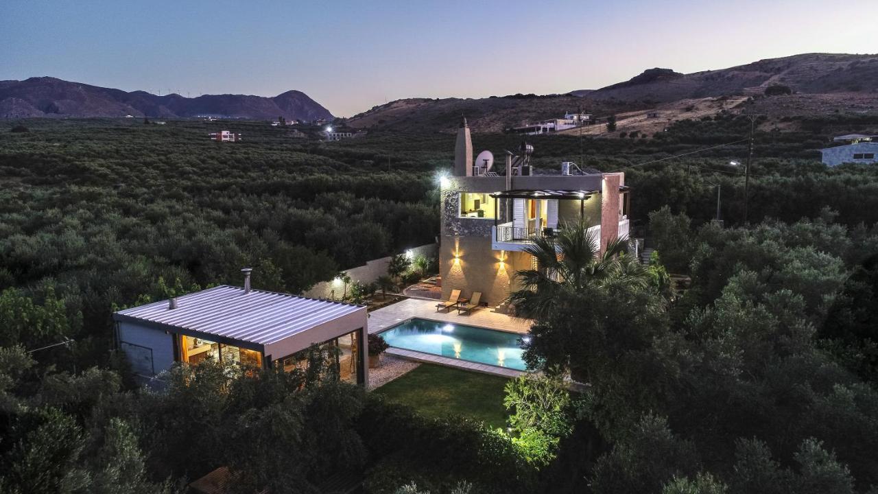 Petronila Luxury Villa With Heated Private Pool Kíssamos Exteriér fotografie