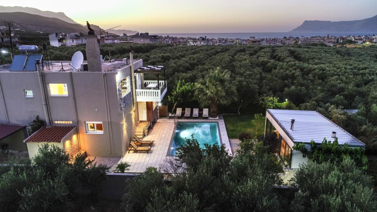 Petronila Luxury Villa With Heated Private Pool Kíssamos Exteriér fotografie